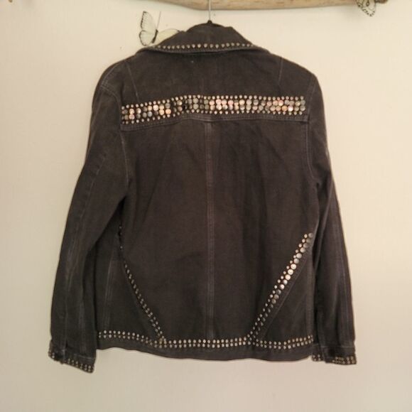 Frame le studded denim jacket black - Picture 6 of 10